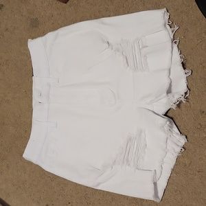 Fashion Nova, Medium, high waisted ripped shorts